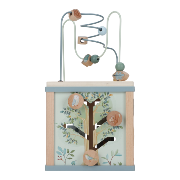 Wooden activity cube - Forest Friends FSC